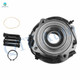 Set of 4 Front 347mm Drilled Slotted Brake Disc Rotors-Wheel Hub Bearing Assembly For 2011 2012 Ford F-350 Super Duty