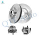 Set of 4 Front 320mm Brake Disc Rotors-Wheel Hub Bearing Assembly For 2006-2009 Nissan 350Z