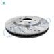 Set of 4 Front 296mm Drilled Slotted Brake Disc Rotors-Wheel Hub Bearing Assembly For 2005-2019 Nissan Frontier