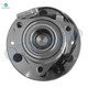 Set of 4 Front 330mm Drilled Slotted Brake Disc Rotors-Wheel Hub Bearing Assembly For 2010-2014 Cadillac Escalade ESV 6 Stud 515174