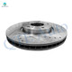 Set of 4 Front 300mm Drilled Slotted Brake Disc Rotors-Wheel Hub Bearing Assembly For 2015 Hyundai Sonata