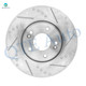 Set of 4 Front 300mm Drilled Slotted Brake Disc Rotors-Wheel Hub Bearing Assembly For 2015 Hyundai Sonata