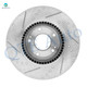 Set of 4 Front 300mm Drilled Slotted Brake Disc Rotors-Wheel Hub Bearing Assembly For 2015 Hyundai Sonata