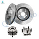 Set of 4 Front 296mm Brake Disc Rotors-Wheel Hub Bearing Assembly For 2017 2018 Toyota Corolla IM