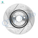 Set of 8 Front 321mm-Rear 315mm Drilled Slotted Brake Disc Rotors-Wheel Hub Bearing Assembly For 2014-2017 2020 Chevrolet Impala