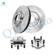 Set of 4 Front 320mm Brake Disc Rotors-Wheel Hub Bearing Assembly For 2009-2014 2016-2021 Nissan Maxima