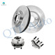 Set of 4 Front 320mm Brake Disc Rotors-Wheel Hub Bearing Assembly For 2005-2007 Nissan Murano
