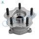 Set of 4 Rear 308mm Brake Disc Rotors-Wheel Hub Bearing Assembly For 2007 2008 Infiniti G35