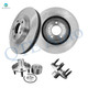 Set of 4 Front 320mm Brake Disc Rotors-Wheel Hub Bearing Assembly For 2007-2010 Ford Edge