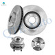 Set of 4 Front 300mm Brake Disc Rotors-Wheel Hub Bearing Assembly For 2016 KIA Optima