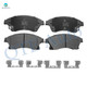 Set of 8 Front 276mm Brake Disc Rotors-Ceramic Brake Pad Kit-Wheel Hub Bearing Assembly For 2011-2015 Chevrolet Cruze