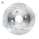 Set of 8 Front 330mm Drilled Slotted Brake Disc Rotors-Ceramic Brake Pad Kit-Wheel Hub Bearing Assembly For 2013 2014 Cadillac Escalade AWD