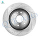 Set of 8 Front 330mm Drilled Slotted Brake Disc Rotors-Ceramic Brake Pad Kit-Wheel Hub Bearing Assembly For 2014 Chevrolet Suburban 1500 4WD