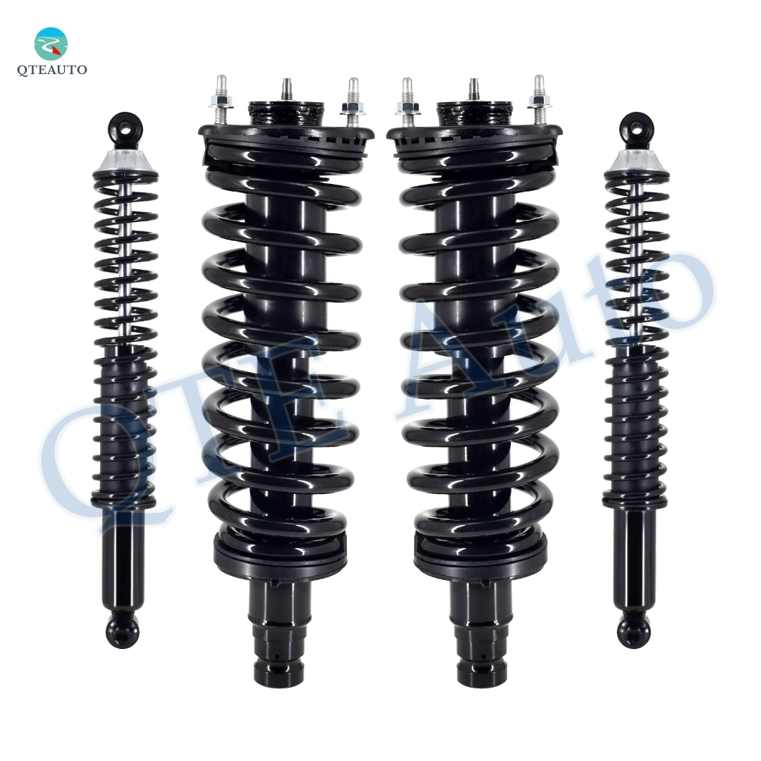 Set of 4 Front Quick Complete Strut-Coil Spring Assembly-Rear