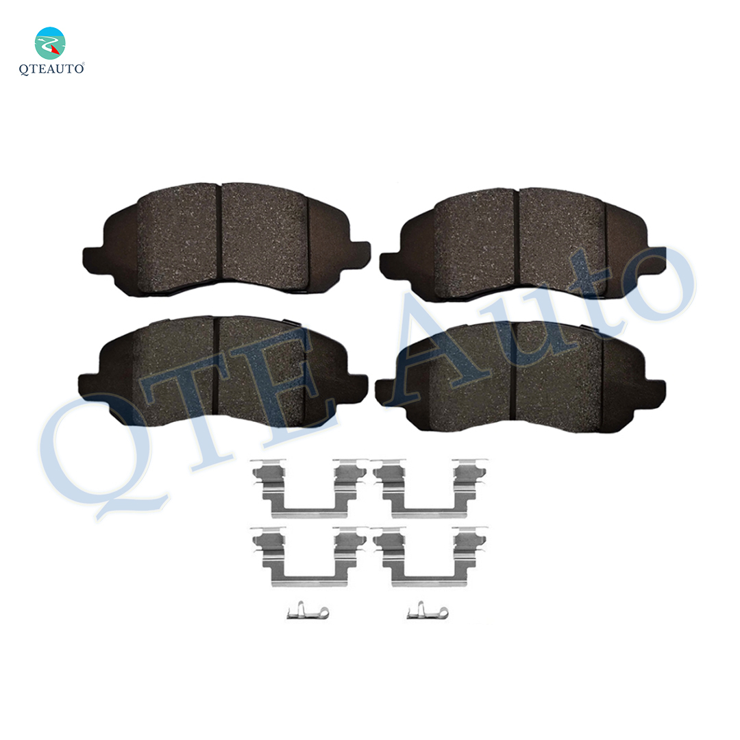 RaiseAutopart Front Ceramic Brake Pads For Chrysler 200, Dodge Caliber, Jeep Compass, Patriot - 4-Piece Set With Hardware