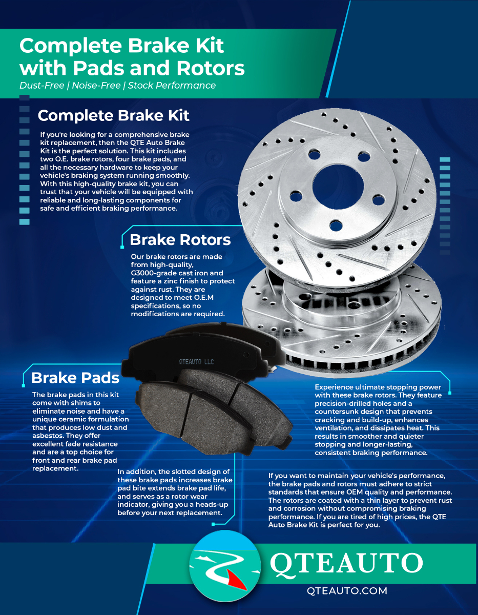 Front Ceramic Brake Pads w/ Hardware for 330i 330e 430i xDrive X3 X1 X2