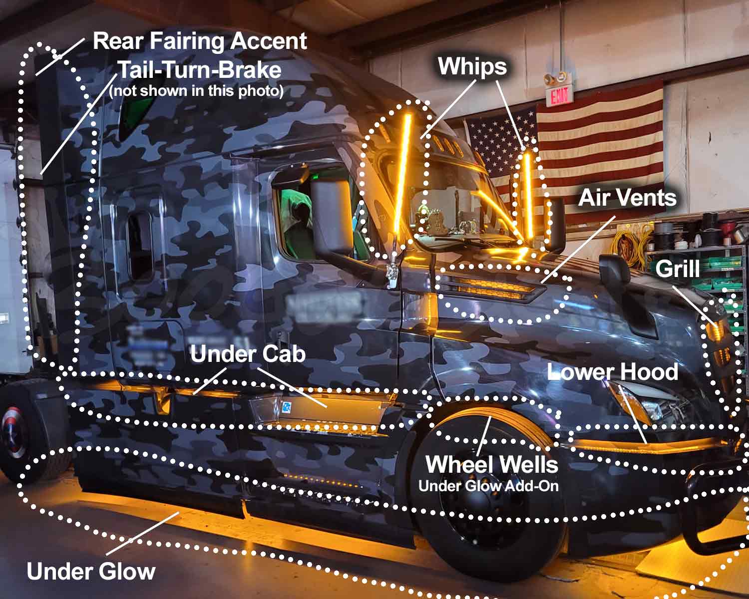 Boogey Lights Freightliner Cascadia LED Light Kits