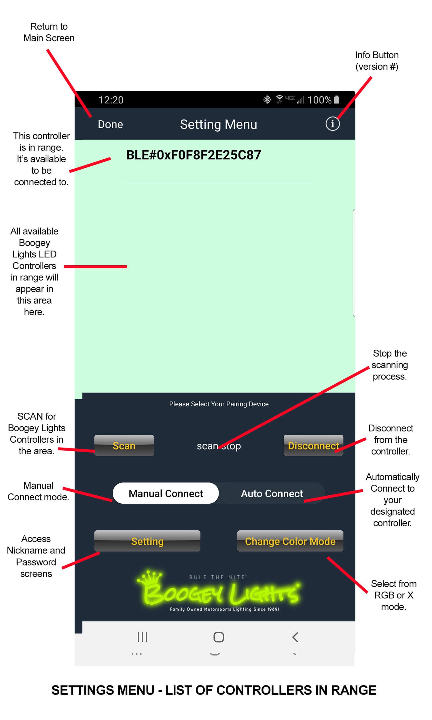 Boogey Lights GEN2 APP