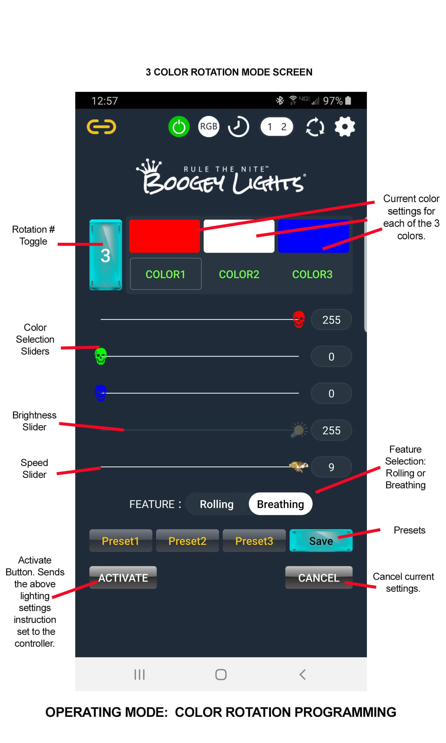 Boogey Lights GEN2 APP