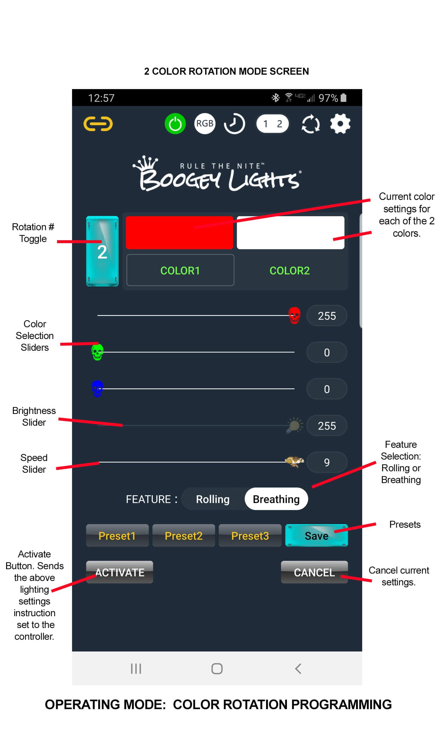 Boogey Lights GEN2 APP