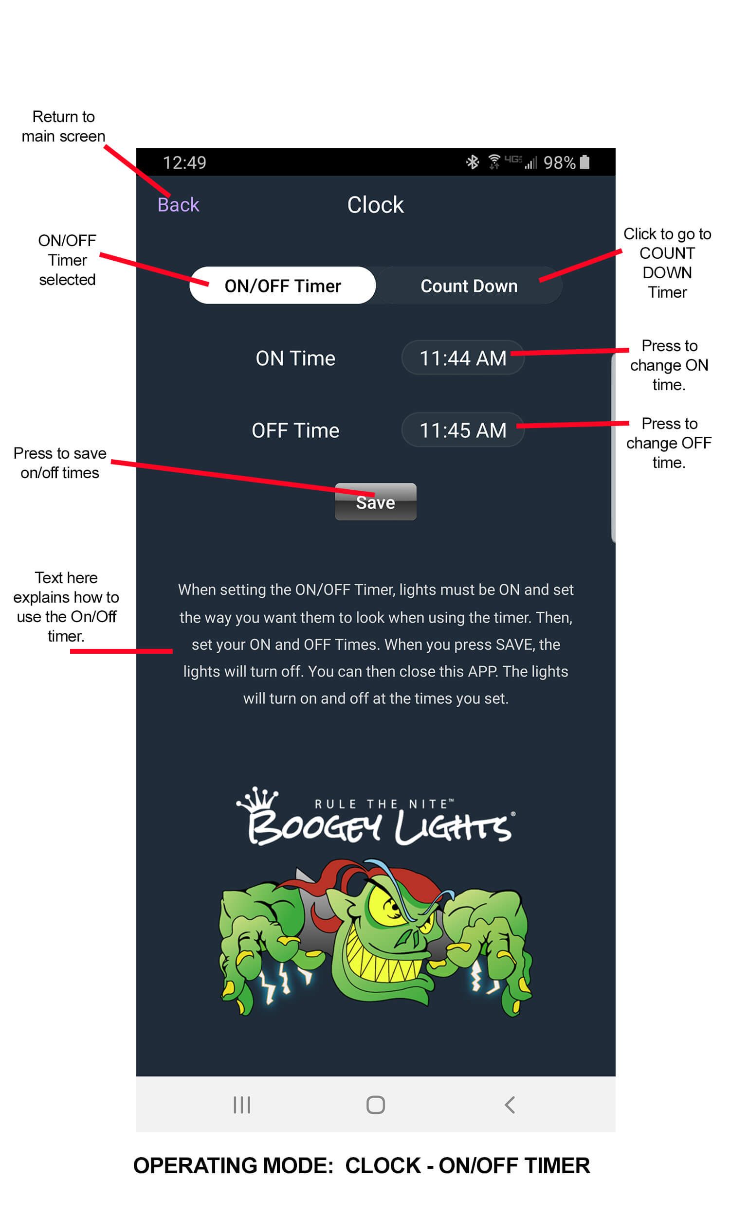 Boogey Lights GEN2 APP