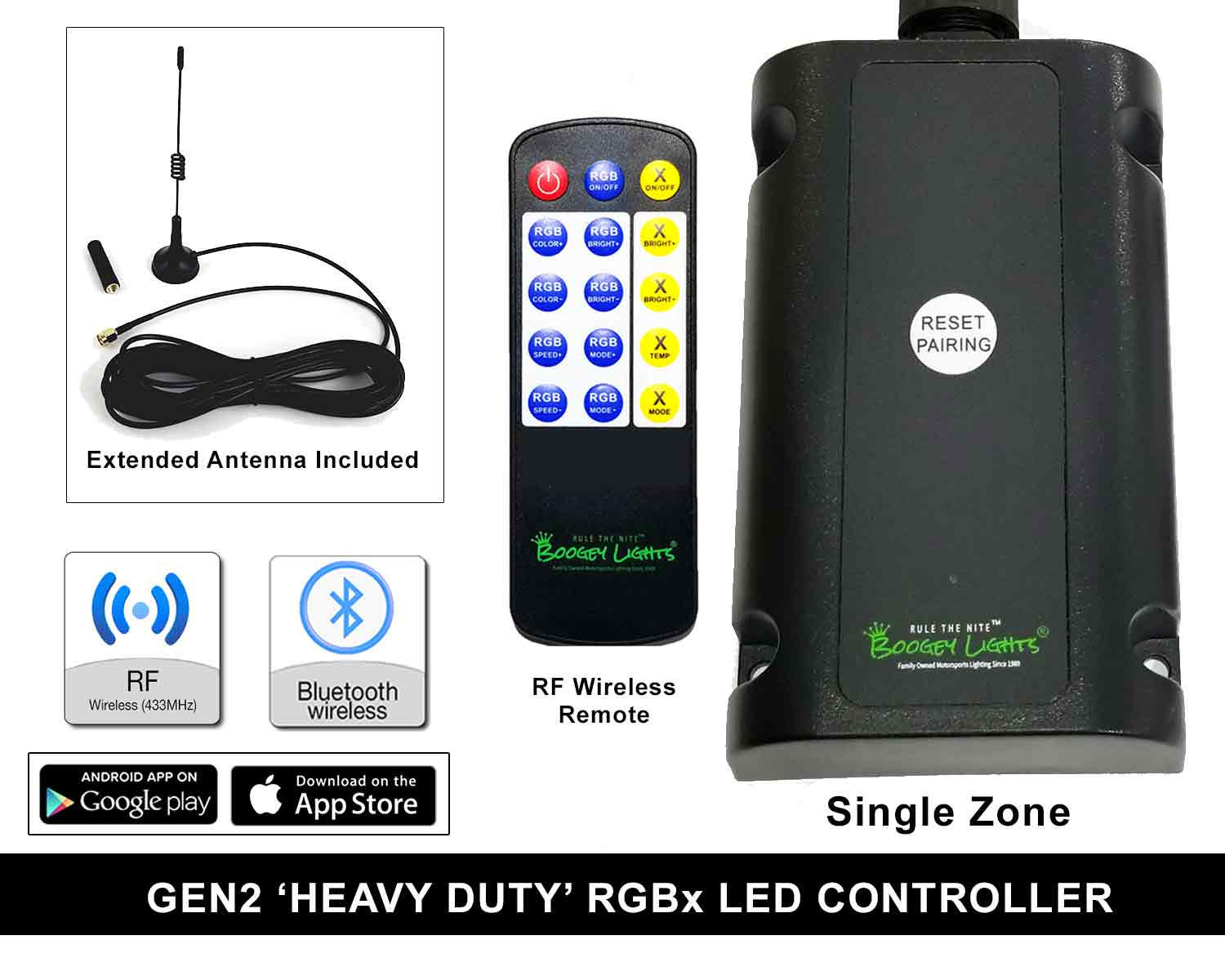 Boogey Lights GEN2 HEAVY DUTY SINGLE ZONE LED Controller