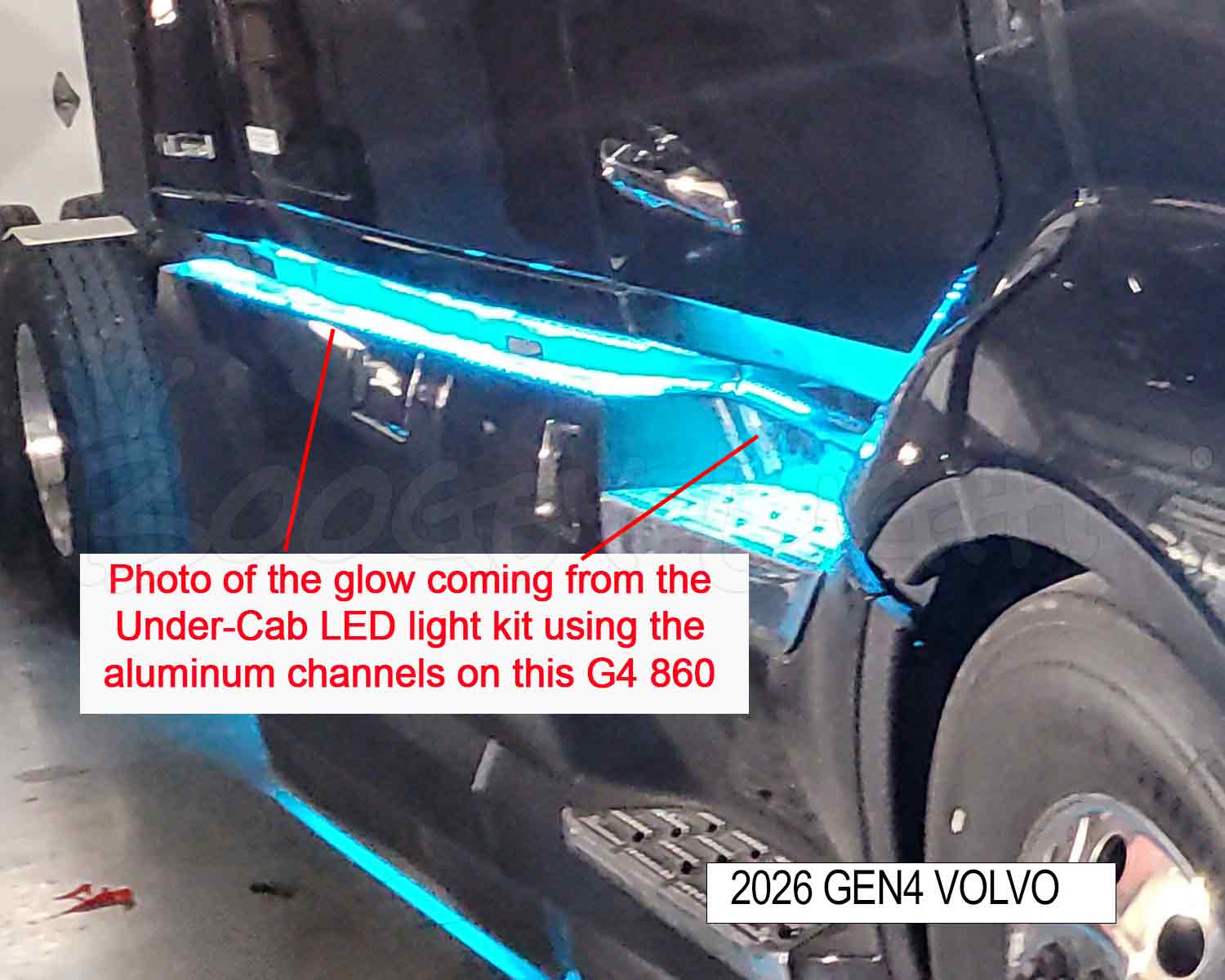 Boogey Lights Volvo VNL 860 GEN4 UNDER-CAB LED Light Kits