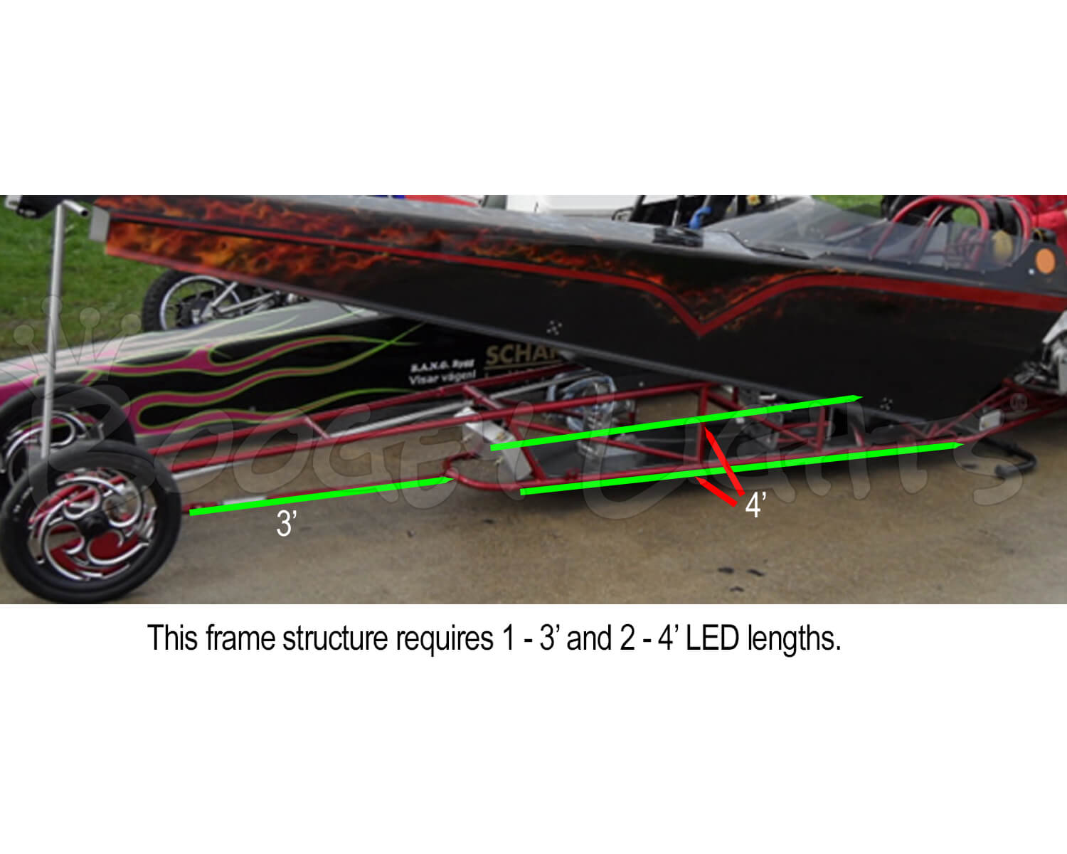 Jr Dragster Frame Lighting Option