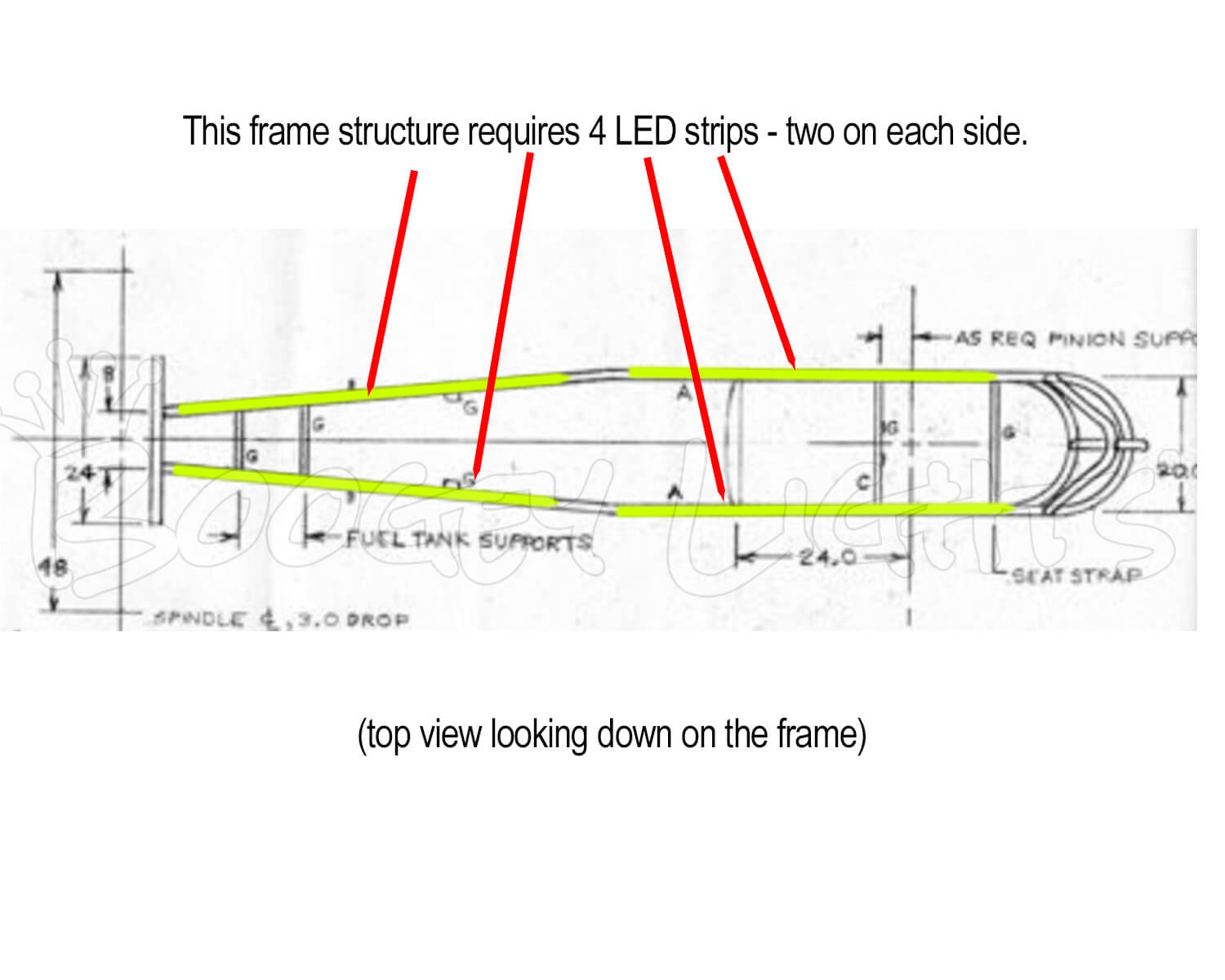 Jr Dragster Frame Lighting Option