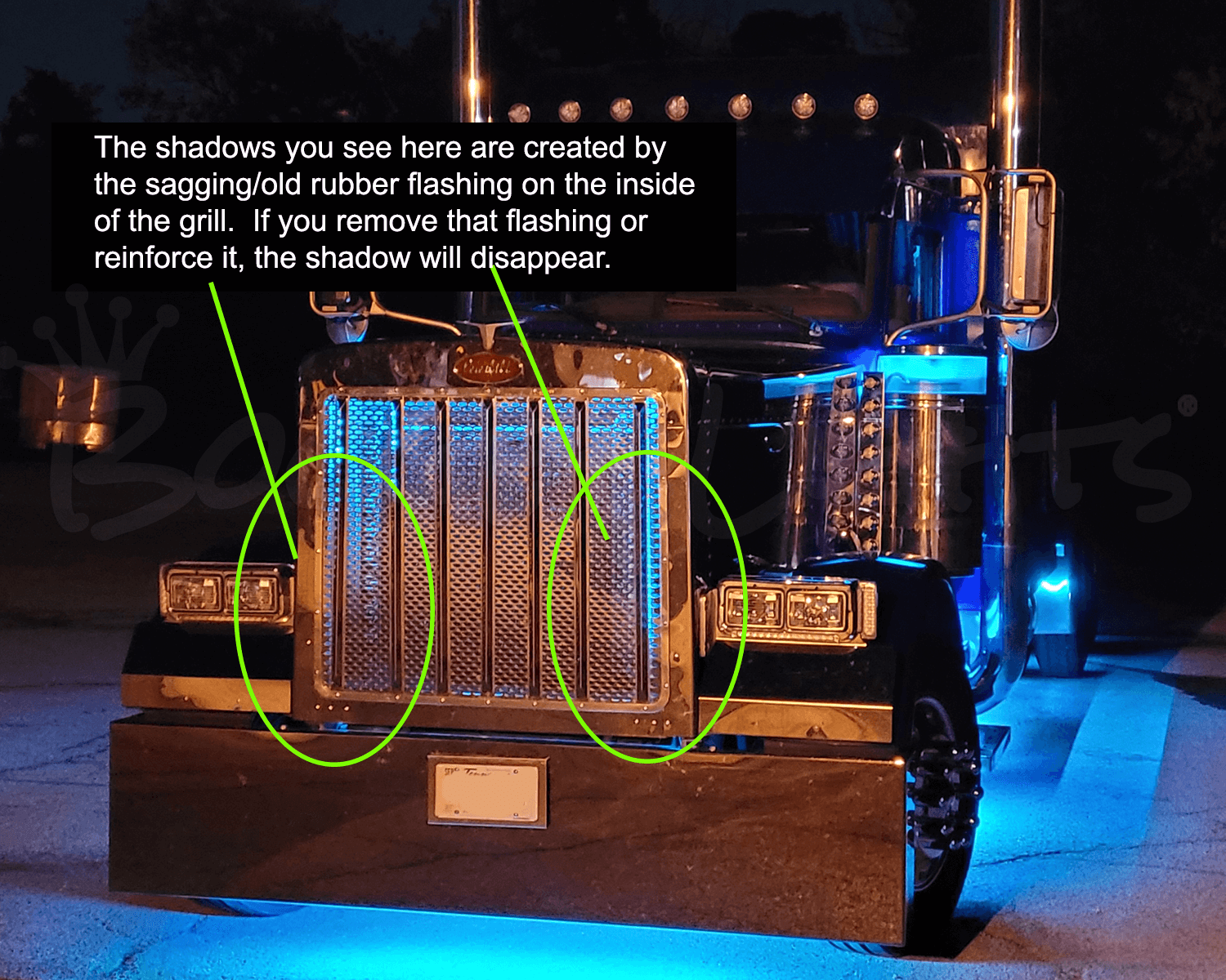 Peterbilt Air Cleaner Lights - Boogey Lights