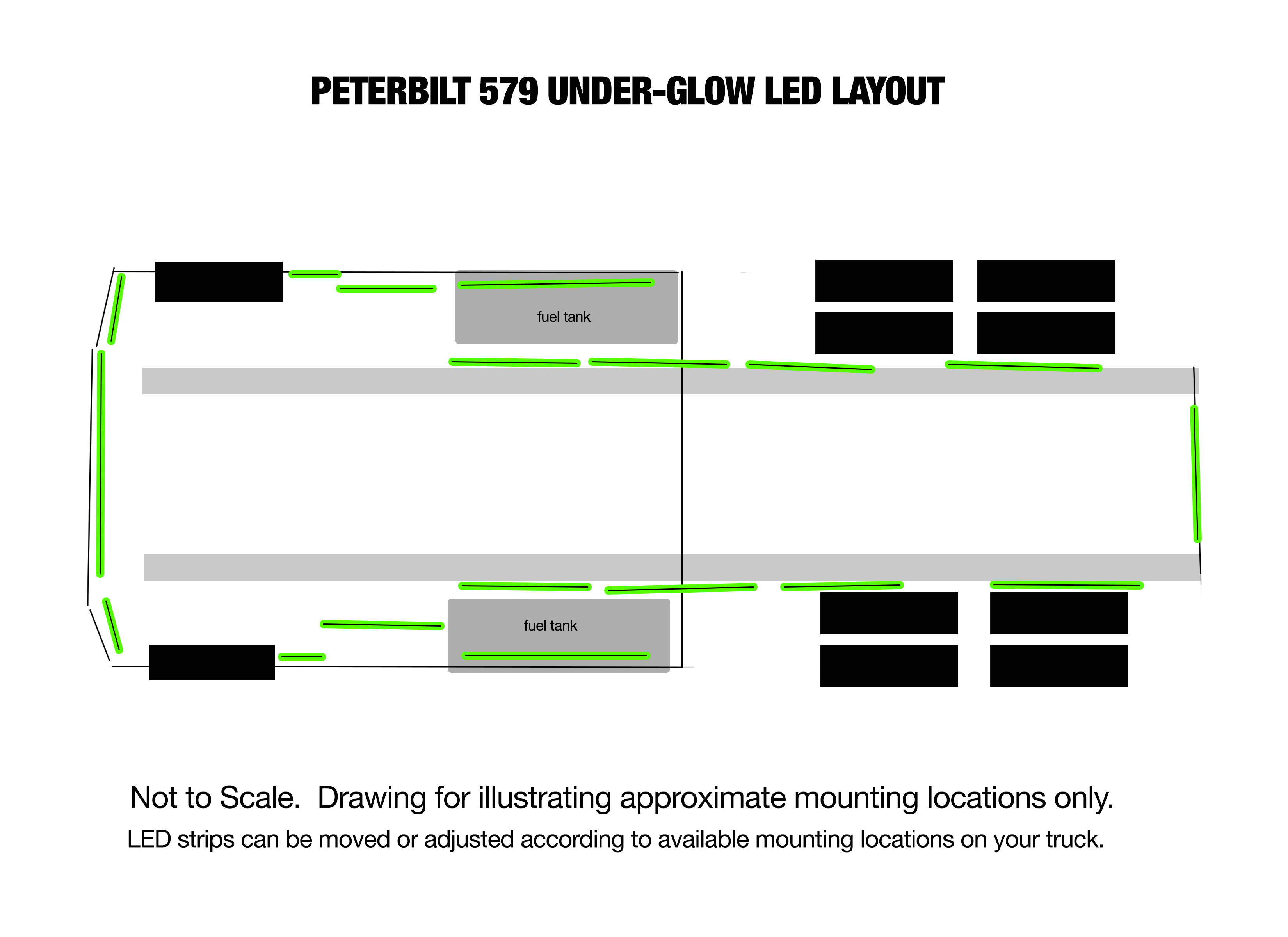 Peterbilt 579 Under Glow Layout