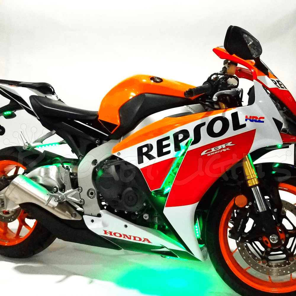 HiIntensity MultiColor Sport Bike Motorcycle 144 LED Light Kit