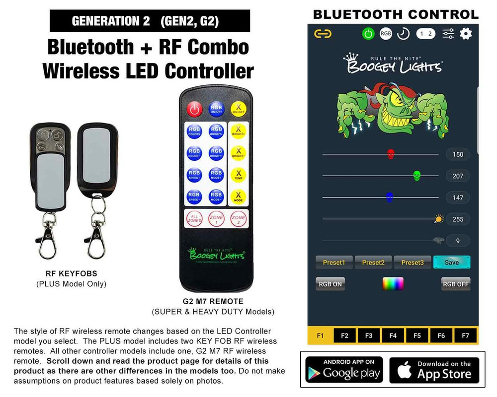 GEN 2 Bluetooth + RF Combo LED Controller