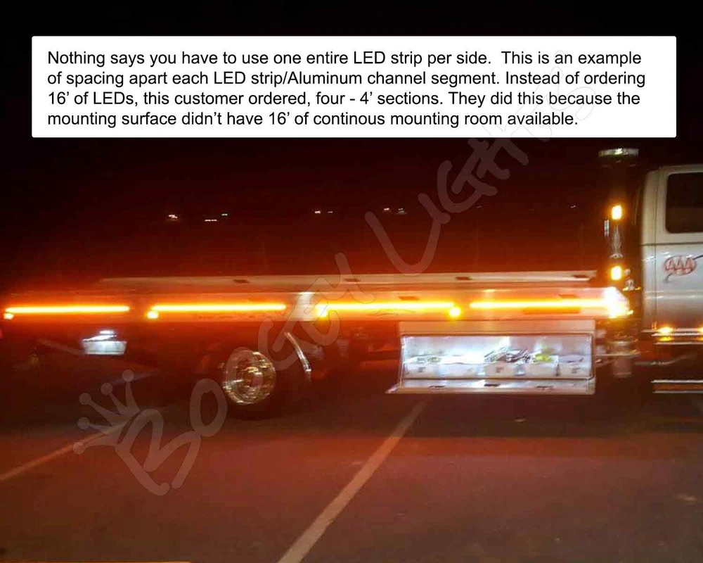 Flatbed Side Light LED Kit