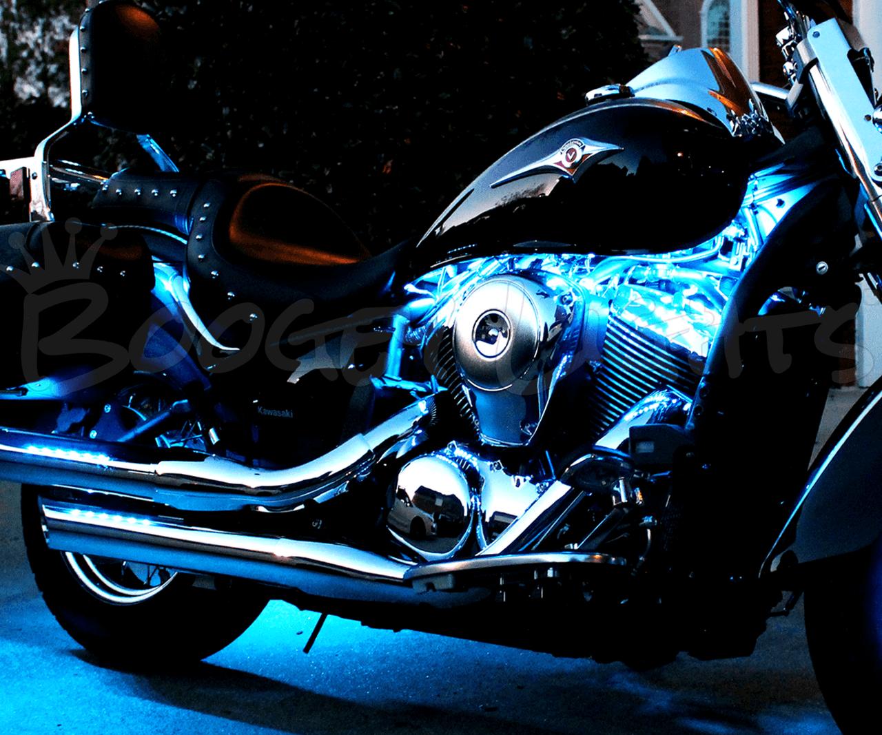 Smart Motorcycle LED Lights - Best App Controlled Engine Bay LED