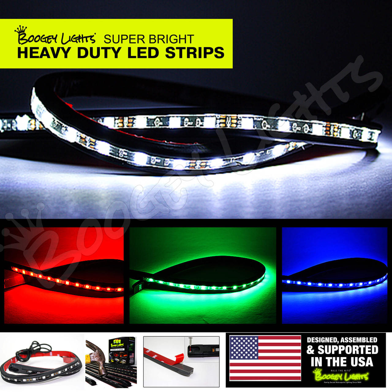 16ft Super Bright Multicolor 300 LED Flexible Strip Lights With