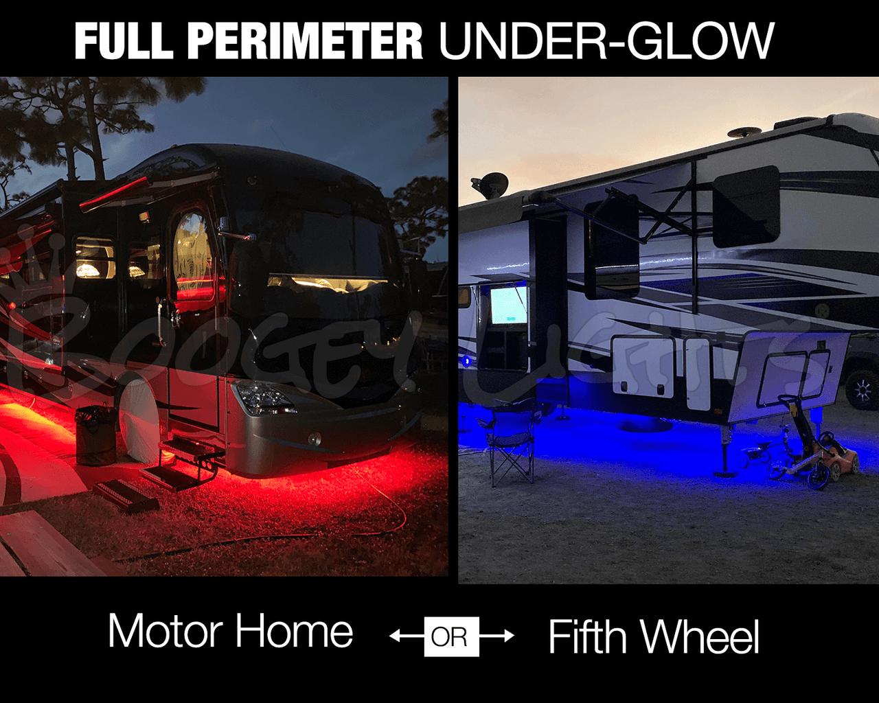 Full-Perimeter Under-Glow LED Light Kit for RVs Boogey Lights