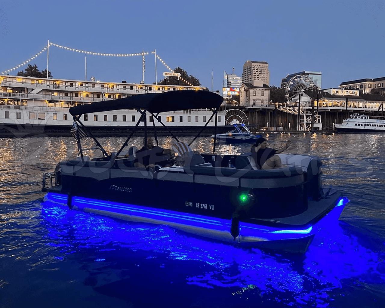 12 ft UV /Blue LED Strip Black Light Night Fishing Boat BLACK