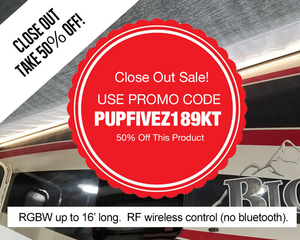 Buy RGBW LED Awning Kit for RVs Boogey Lights