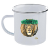 Lion Artist Series 12oz Enamel Camper Mug