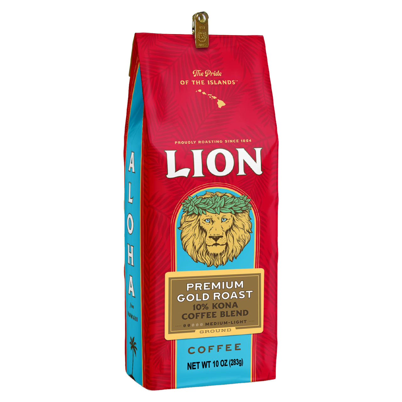 Lion Premium Gold 10% Kona Blend Coffee by Hawaii Coffee Company