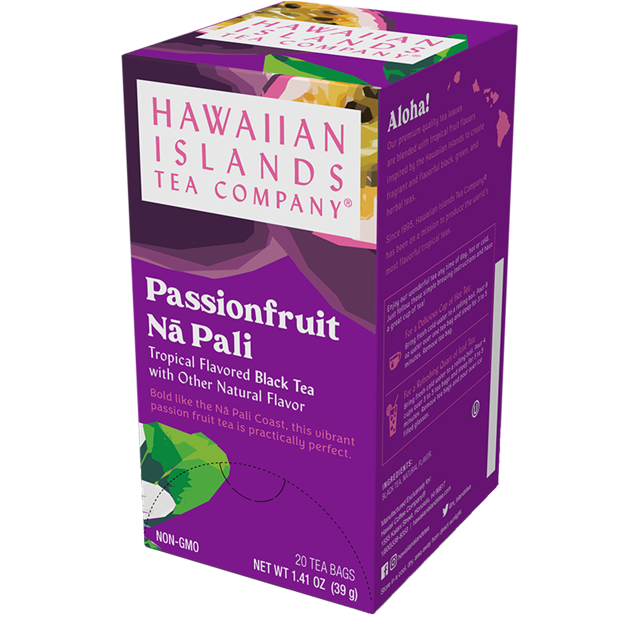 Lilikoi Cacao  Passion Fruit Tea - Tea Chest Hawaii