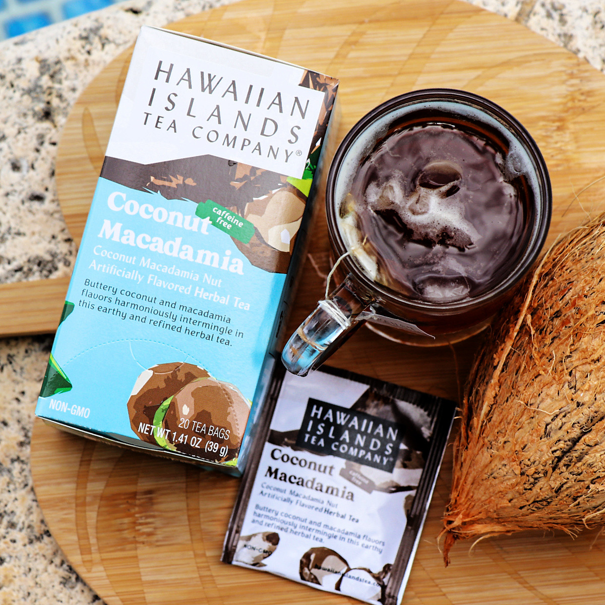 coconuts　バーバリーペア Coconut Macadamia Rooibos Herbal Tea