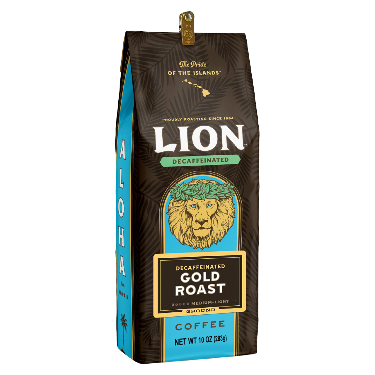 ライオンコーヒー　LION COFFEE　オリジナルエプロン新品 Lion Gold Roast Swiss Water Decaf Coffee