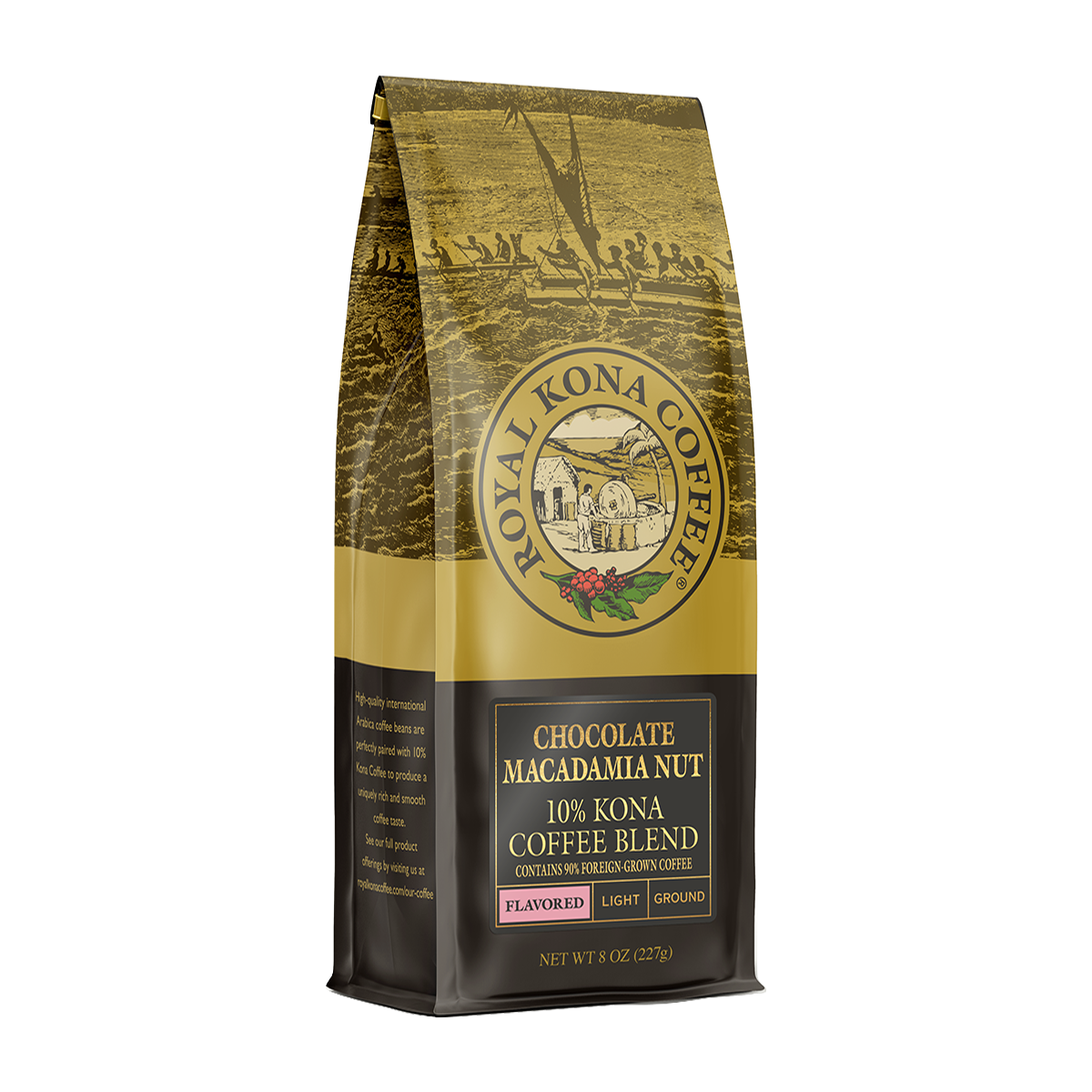 10% Kona Blend, Chocolate Macadamia Flavored Coffee