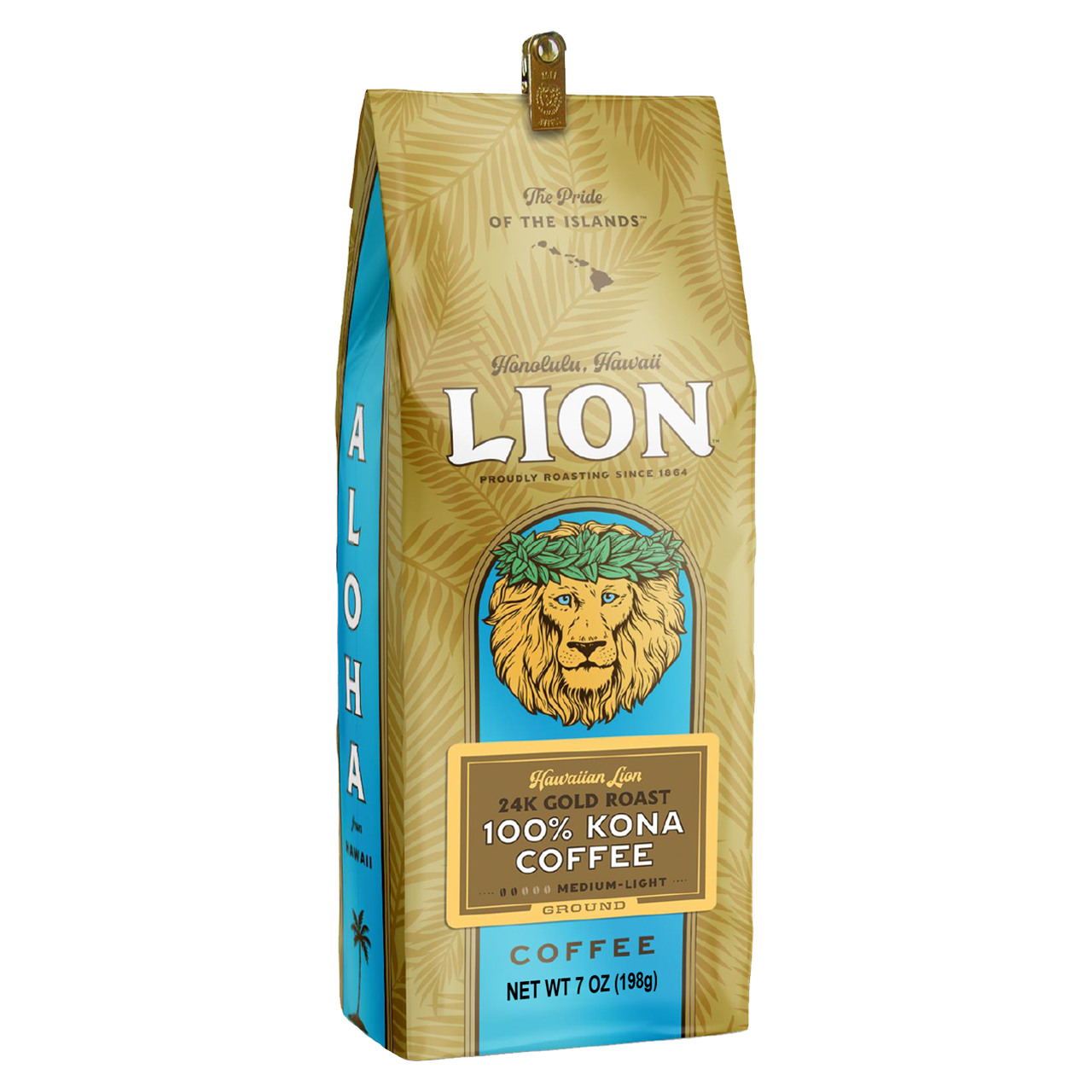 ライオンコーヒー 100% コナコーヒー 豆 3袋セット 7oz