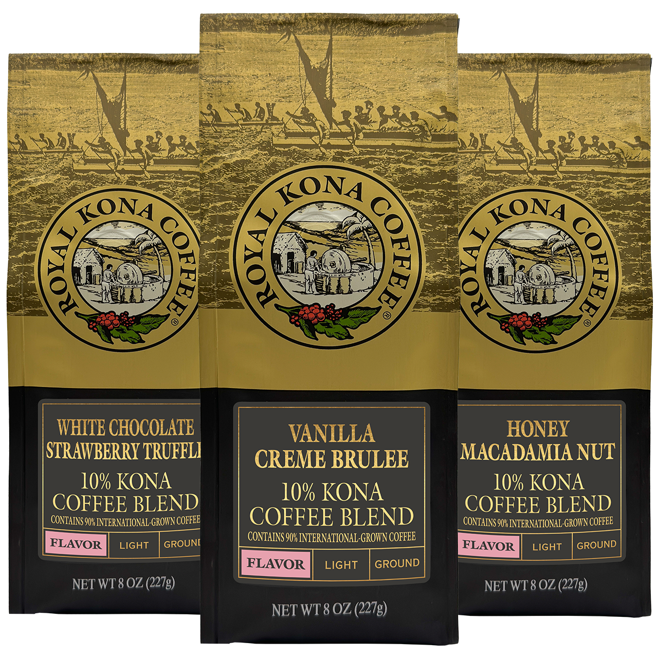 10% Kona Blend Unique Flavors Taster Pack