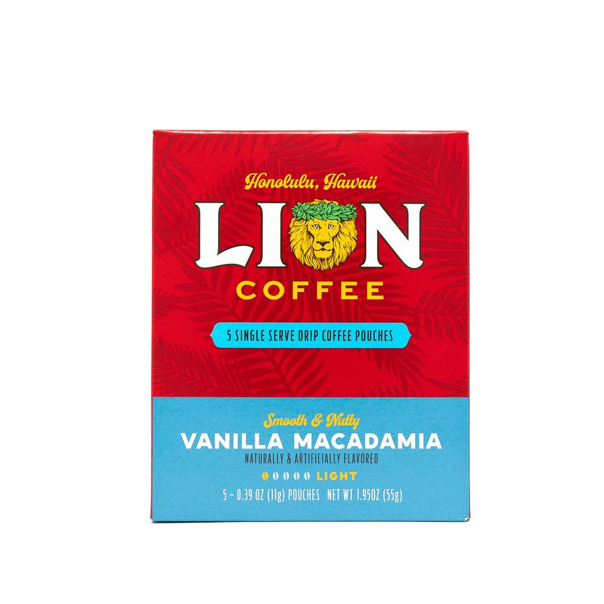 Lion Vanilla Macadamia Single Serve Drip Coffee Pouches