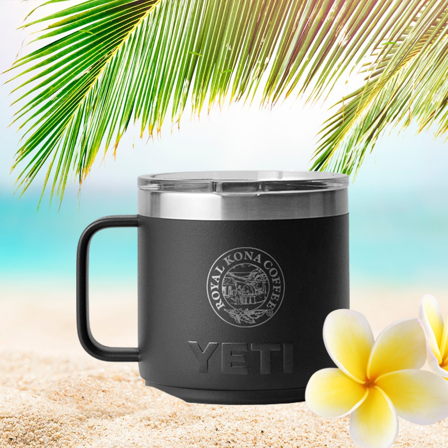 Royal Kona Coffee Mug 14oz With Lid