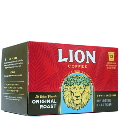 Lion Coffee Original Roast Single Serve Coffee Pods